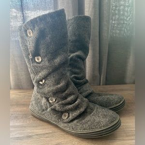 Blowfish Rammish Gray Flannel Boot 6